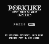 Porklike (Homebrew) — Title screen